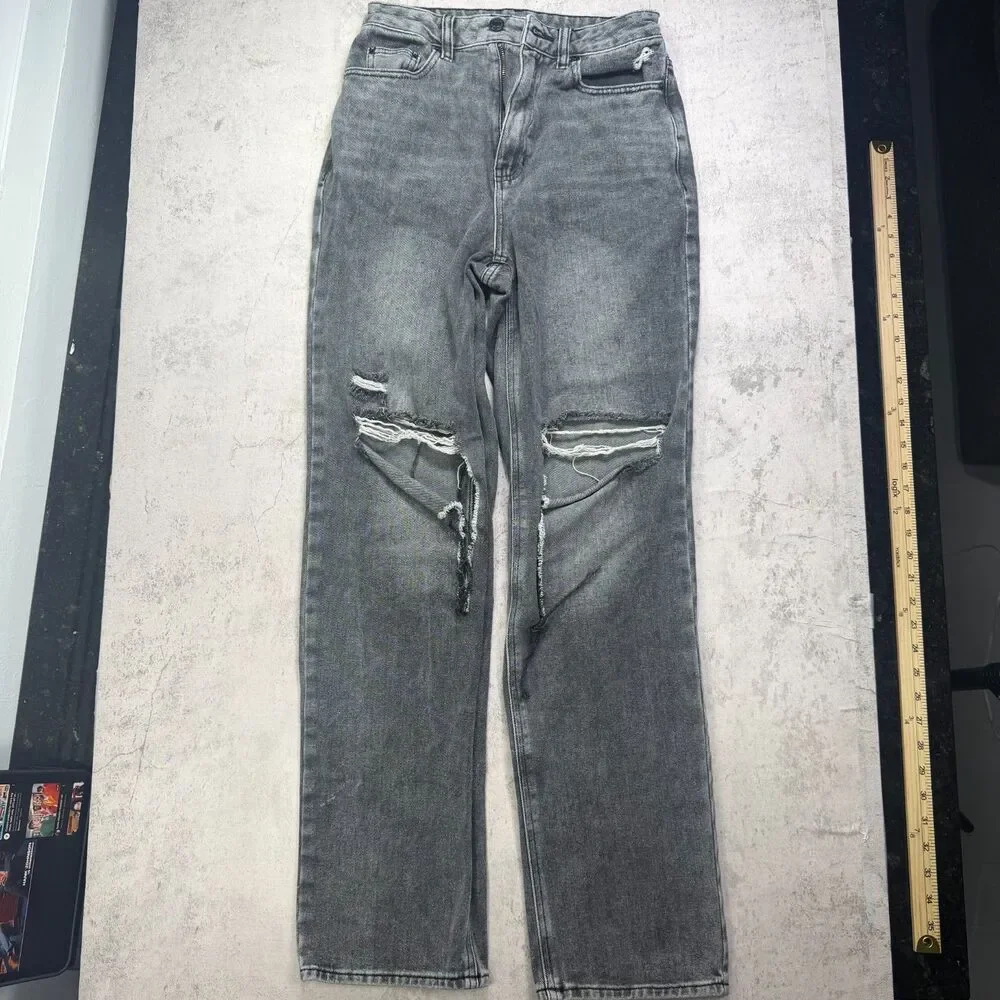 Pacsun 90’s Boyfriend Jeans Size 26 Gray Acid Wash